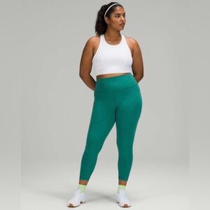 Lululemon Wunder Train 23” Leggings (Size 4) Crunch Teal Lagoon